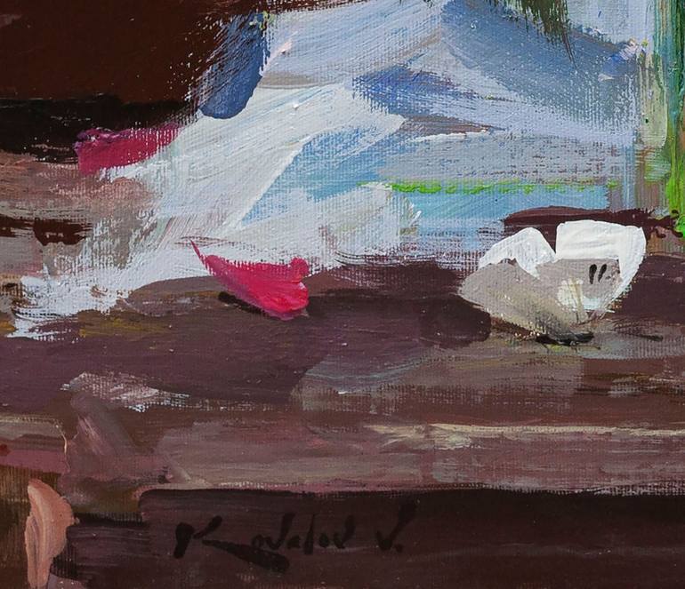 Original Impressionism Still Life Painting by Artidea Gallery