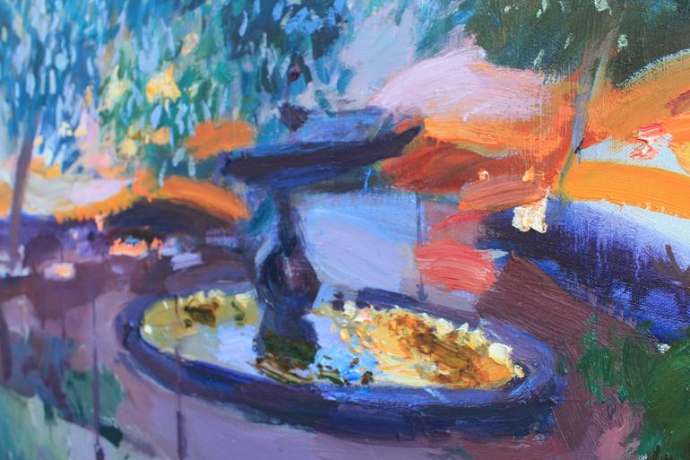 Original Abstract Expressionism Floral Painting by Artidea Gallery