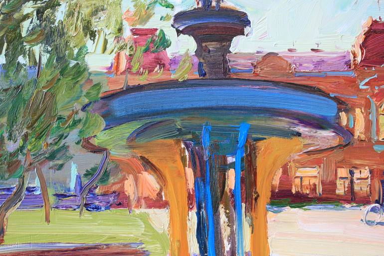 Original Abstract Expressionism Landscape Painting by Artidea Gallery