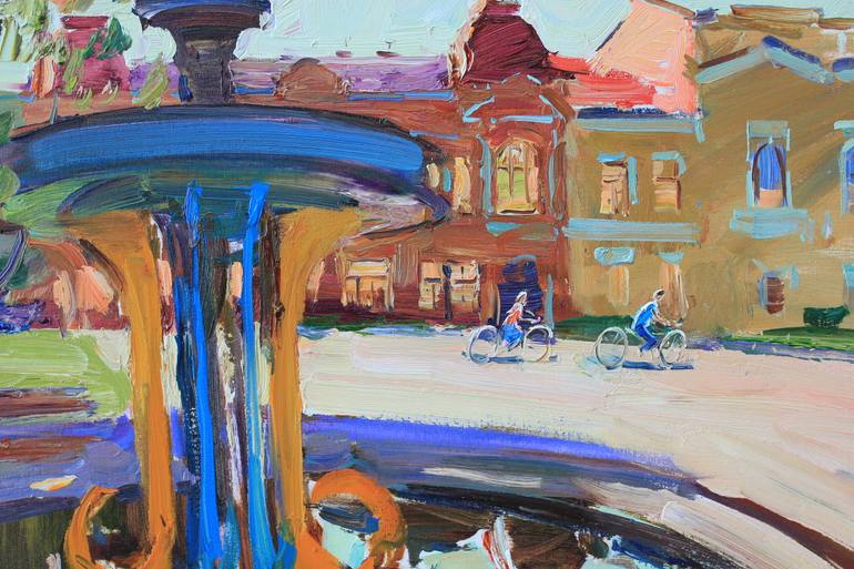 Original Abstract Expressionism Landscape Painting by Artidea Gallery