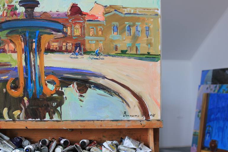 Original Abstract Expressionism Landscape Painting by Artidea Gallery