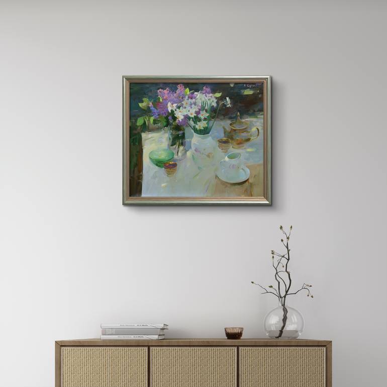 Original Impressionism Still Life Painting by Artidea Gallery