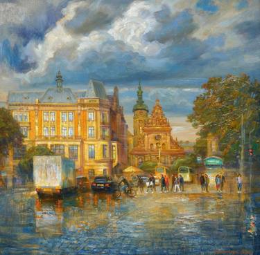 Original Classicism Landscape Painting by Art Idea Gallery