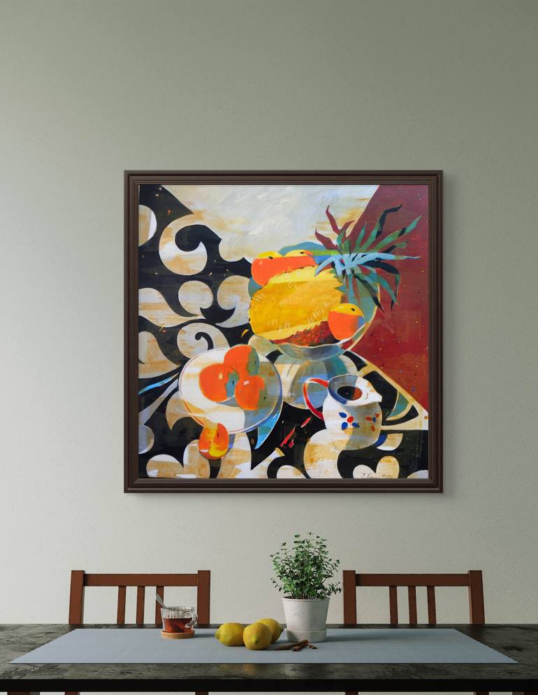 Original Abstract Expressionism Still Life Painting by Artidea Gallery