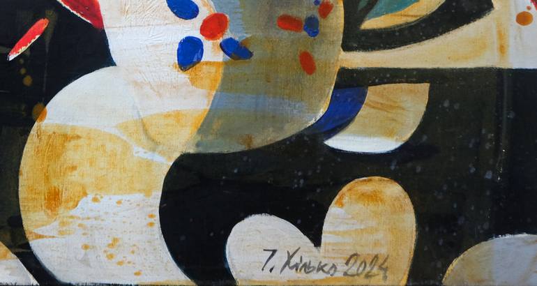 Original Abstract Expressionism Still Life Painting by Artidea Gallery