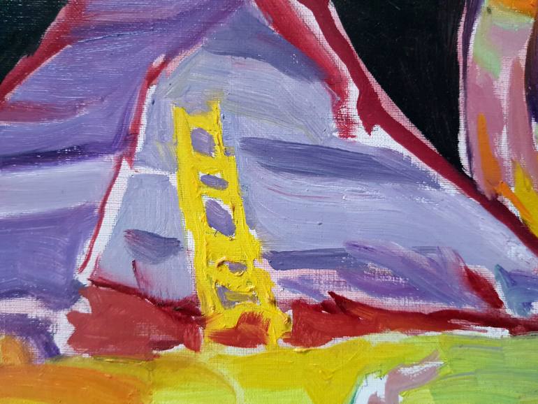Original Abstract Expressionism Landscape Painting by Artidea Gallery