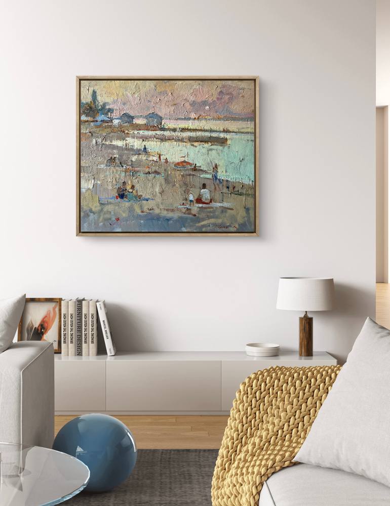 Original Realism Beach Painting by Artidea Gallery
