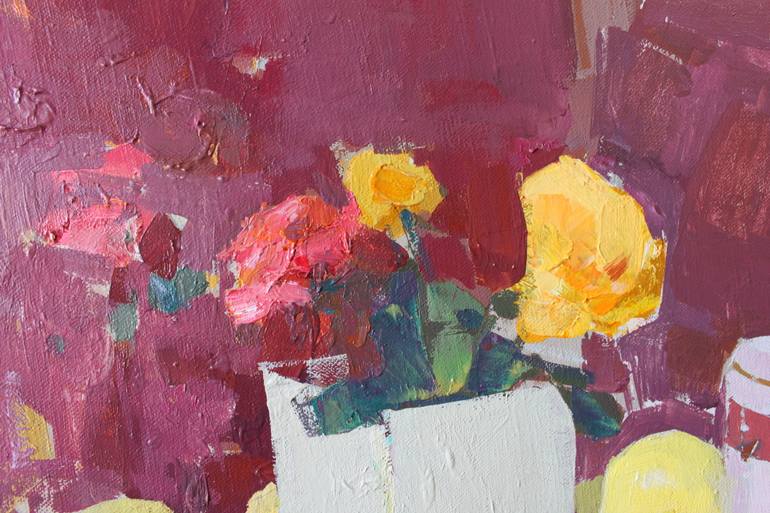 Original Impressionism Still Life Painting by Artidea Gallery