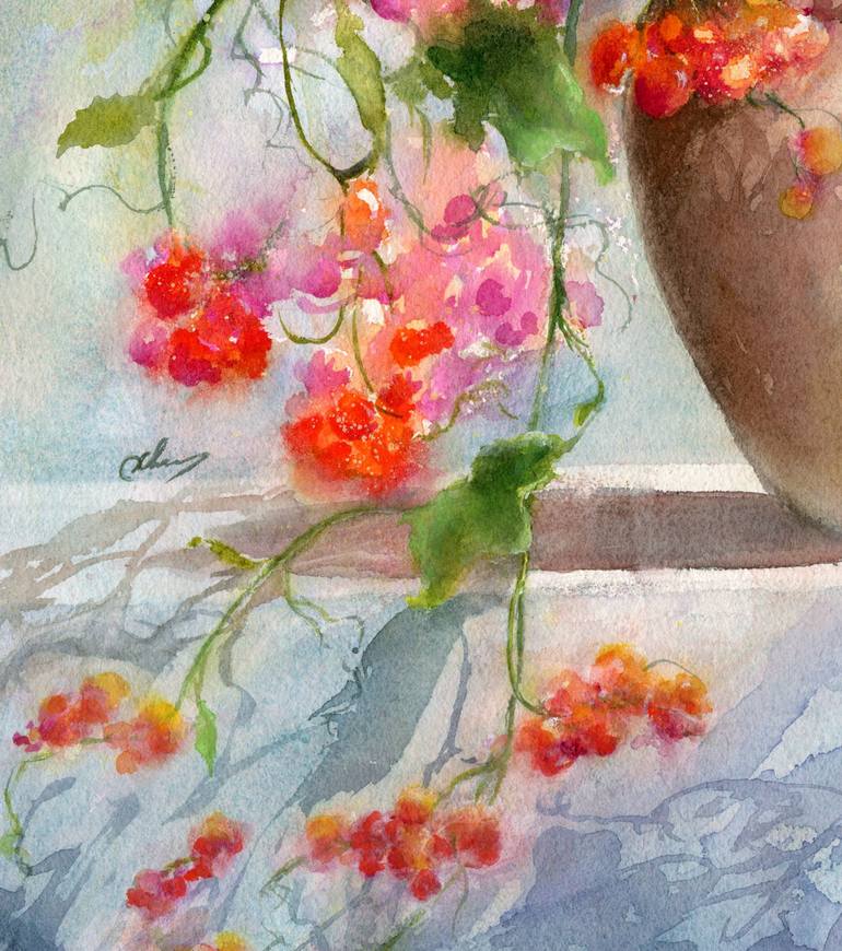 Original Impressionism Still Life Painting by Cecilia Xiao