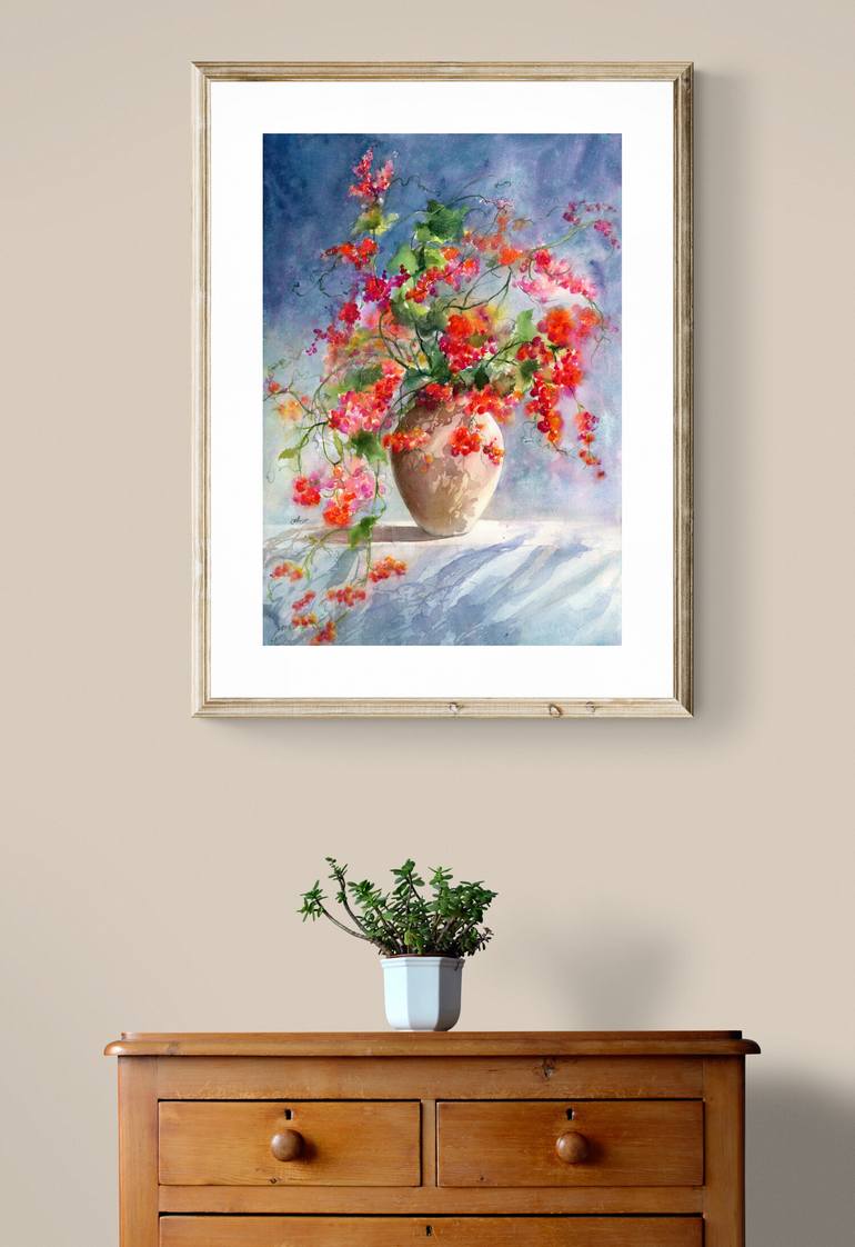 Original Impressionism Still Life Painting by Cecilia Xiao