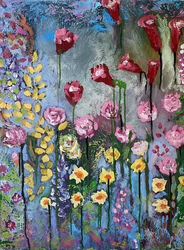 Original Contemporary Floral Paintings by Lucia Gazzi