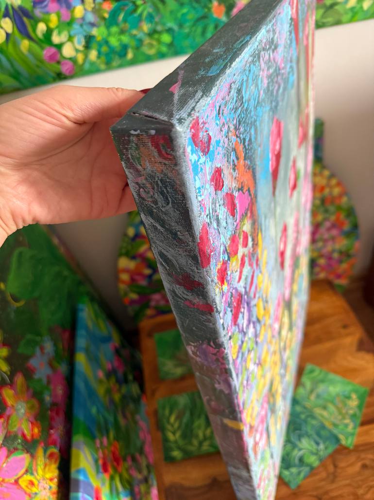 Original Contemporary Floral Painting by Lucia Gazzi