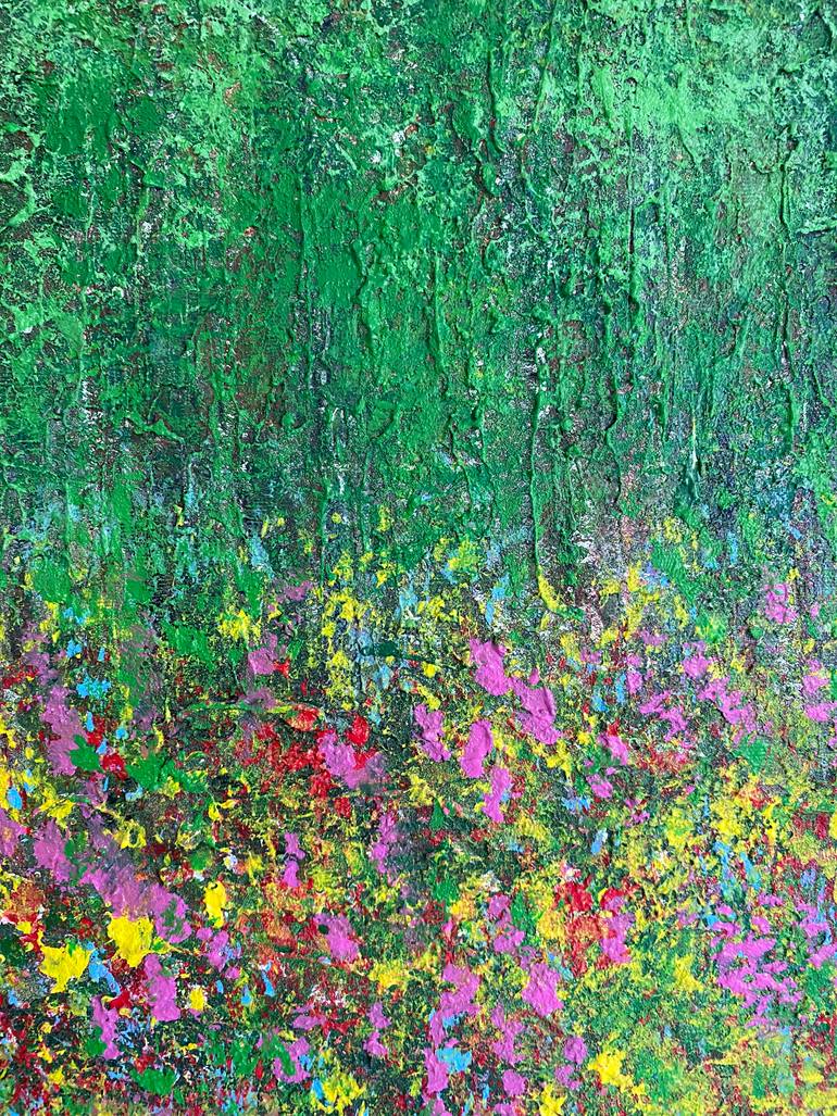 Original Abstract Expressionism Abstract Mixed Media by Lucia Gazzi