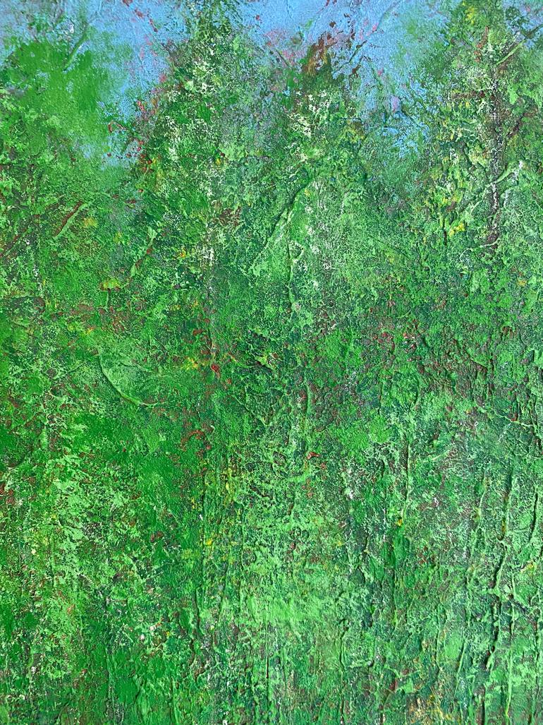 Original Abstract Expressionism Abstract Mixed Media by Lucia Gazzi