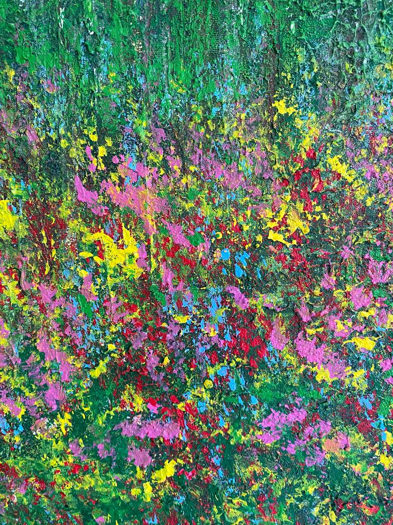 Original Abstract Expressionism Abstract Mixed Media by Lucia Gazzi