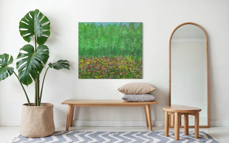 Original Abstract Expressionism Abstract Mixed Media by Lucia Gazzi