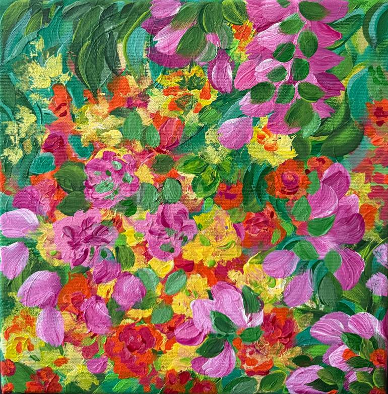 Original Abstract Painting by Lucia Gazzi | Abstract Art on Canvas | Sweet Harmony Two Piece Set