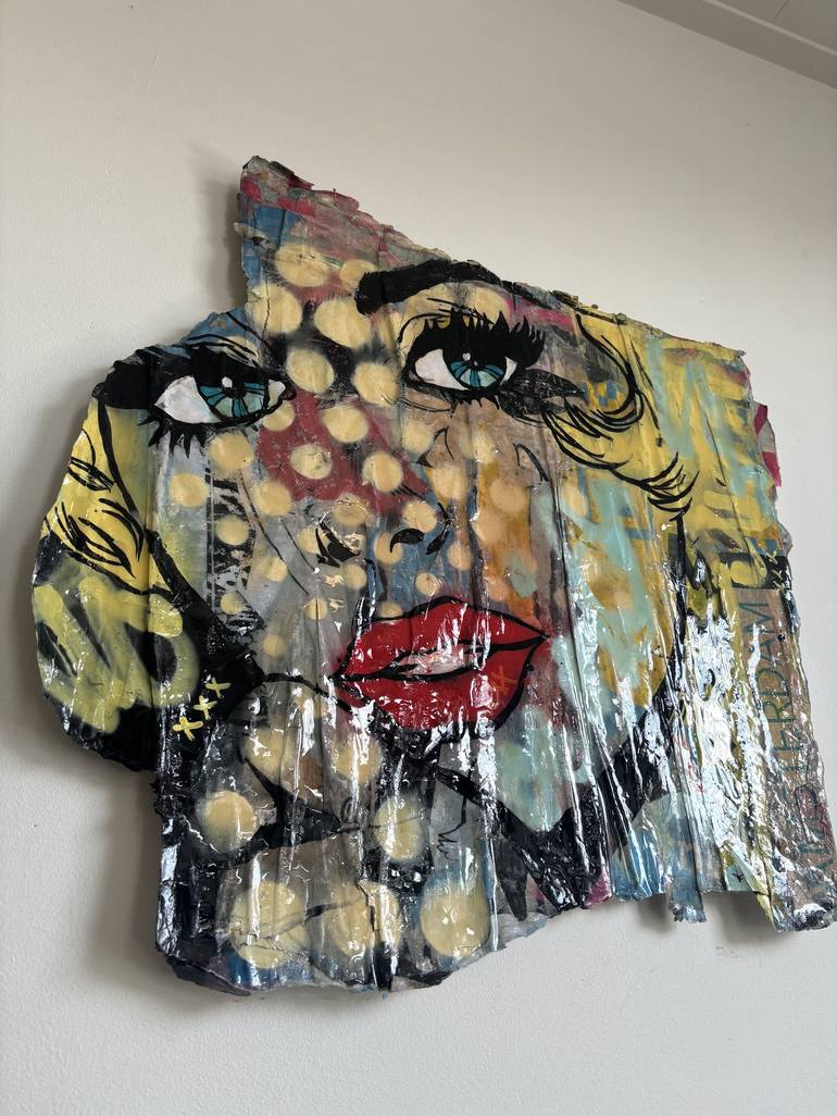 Original Pop Art Women Painting by Jeannette Amsterdam Art