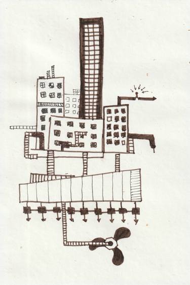 Original Cities Drawings by Julien Masini