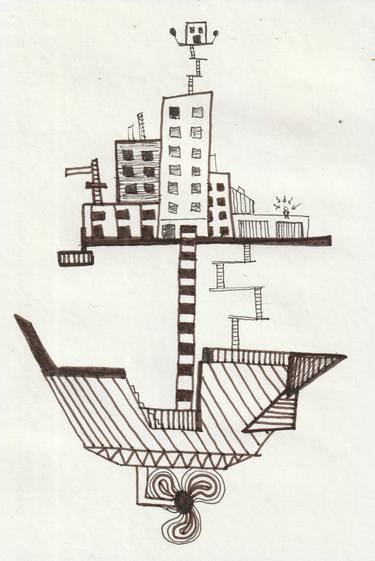 Original Cities Drawings by Julien Masini