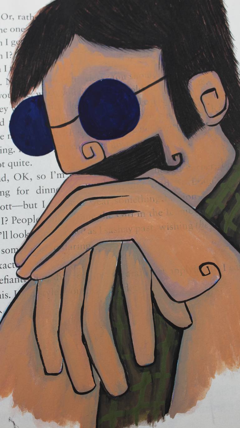 Original Abstract Men Painting by Alitasha Ahamad