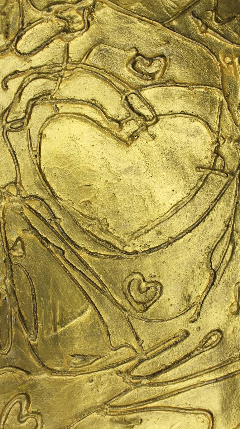 Original Abstract Expressionism Love Mixed Media by Alitasha Ahamad