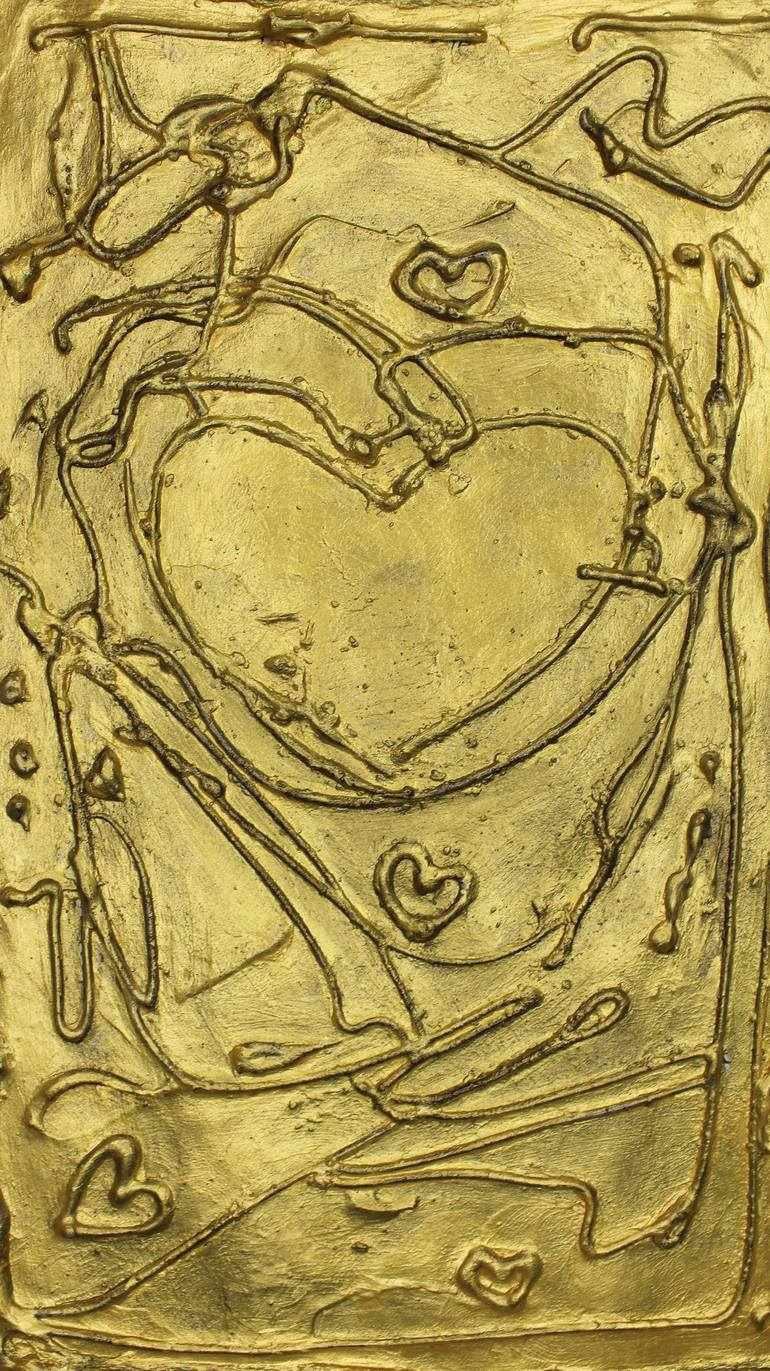 Original Abstract Expressionism Love Mixed Media by Alitasha Ahamad