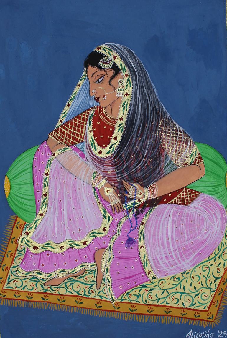 Original Abstract Women Painting by Alitasha Ahamad