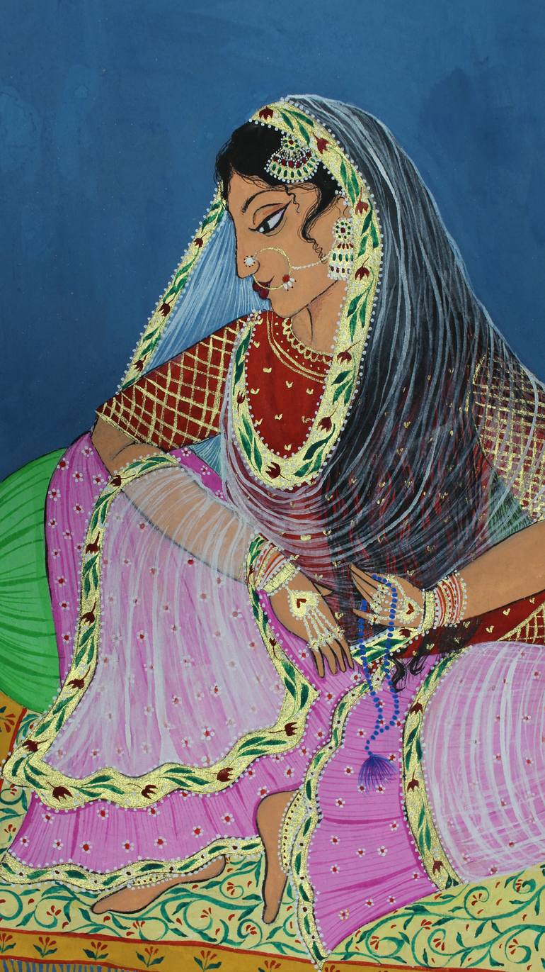 Original Abstract Women Painting by Alitasha Ahamad