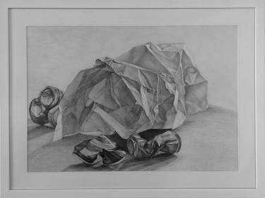 Original Black & White Still Life Drawings by Geru Andreea Teodora