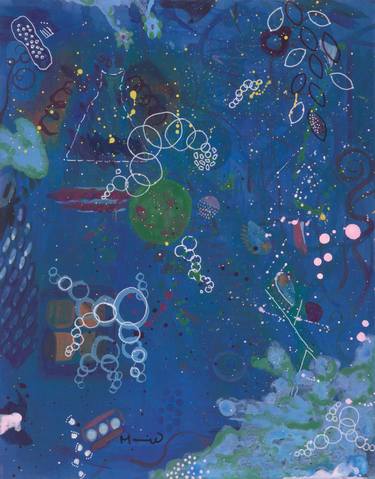 Original Abstract Outer Space Paintings by Melanie Williams