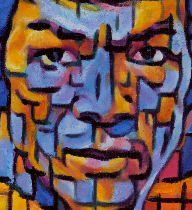 Original Portraiture Men Painting by Chong Fu