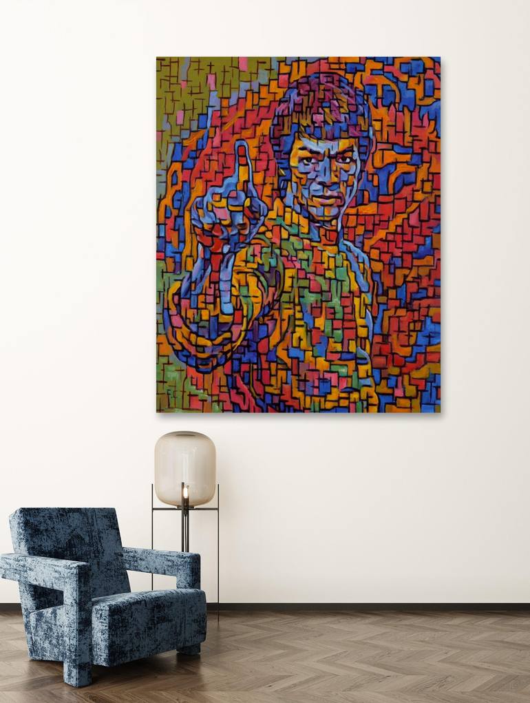 Original Portraiture Men Painting by Chong Fu
