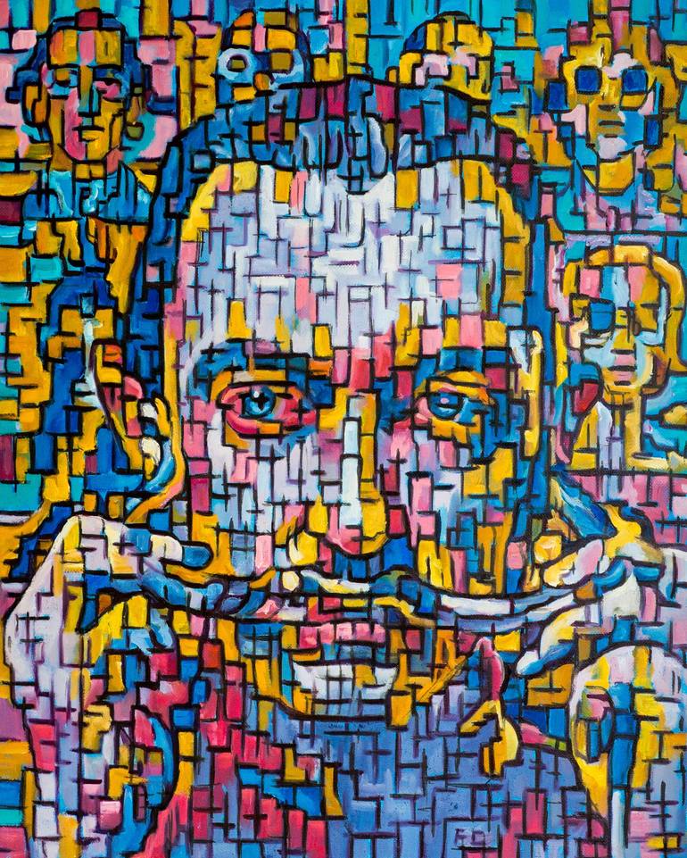 Original Portraiture Men Paintings by Chong Fu