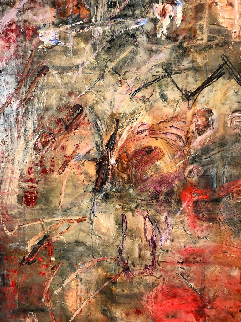 Original Abstract Expressionism Nature Painting by Peter Backhaus