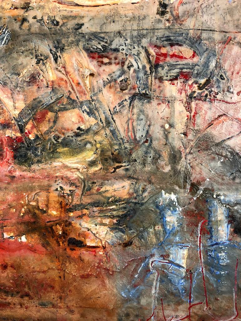 Original Abstract Expressionism Nature Painting by Peter Backhaus