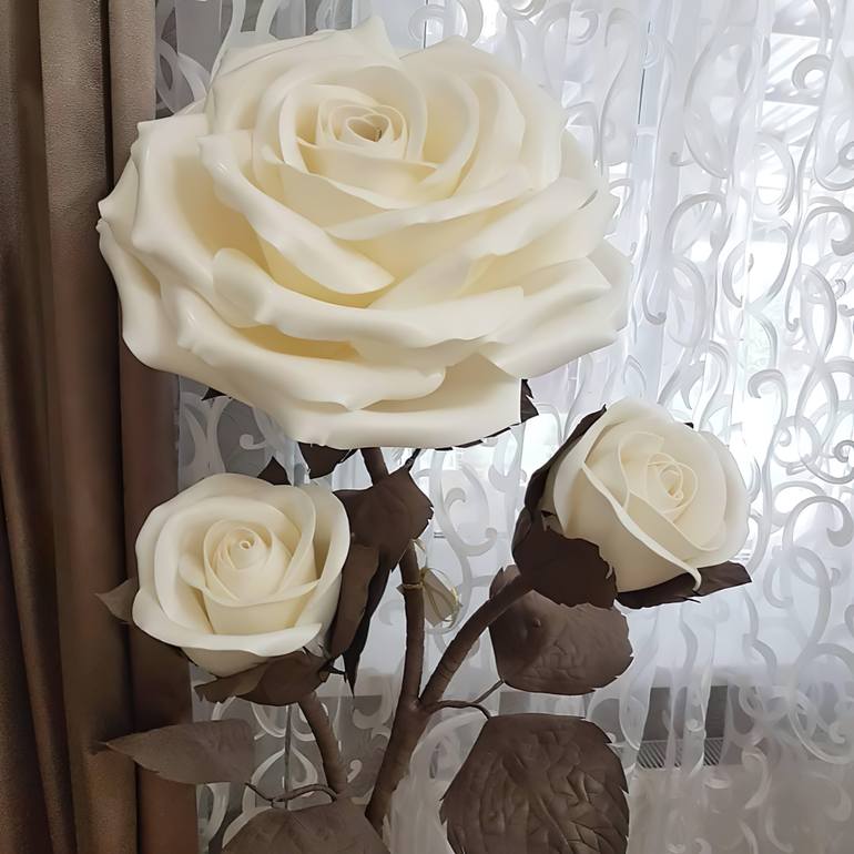 Original Art Deco Floral Installation by Olena Frolova