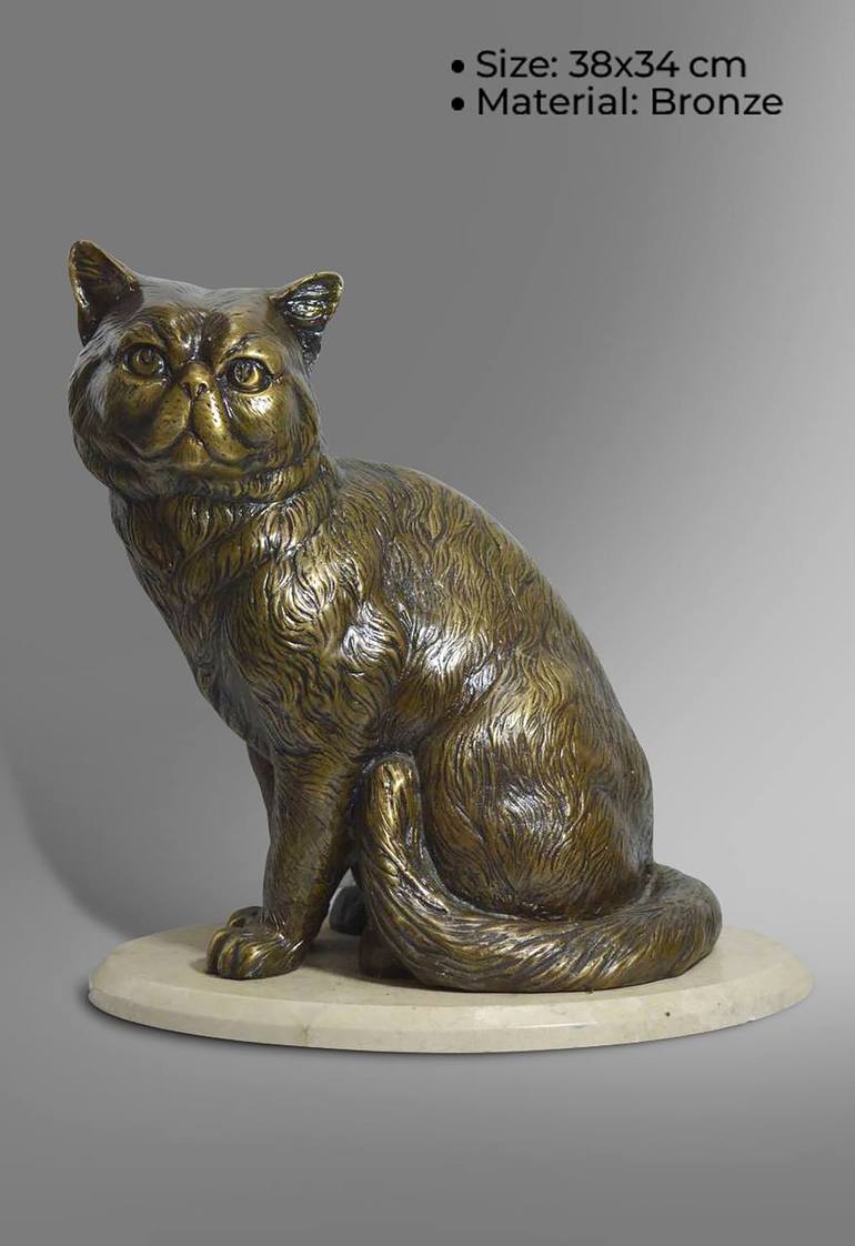 Original Abstract Animal Sculpture by Olena Bezpalko