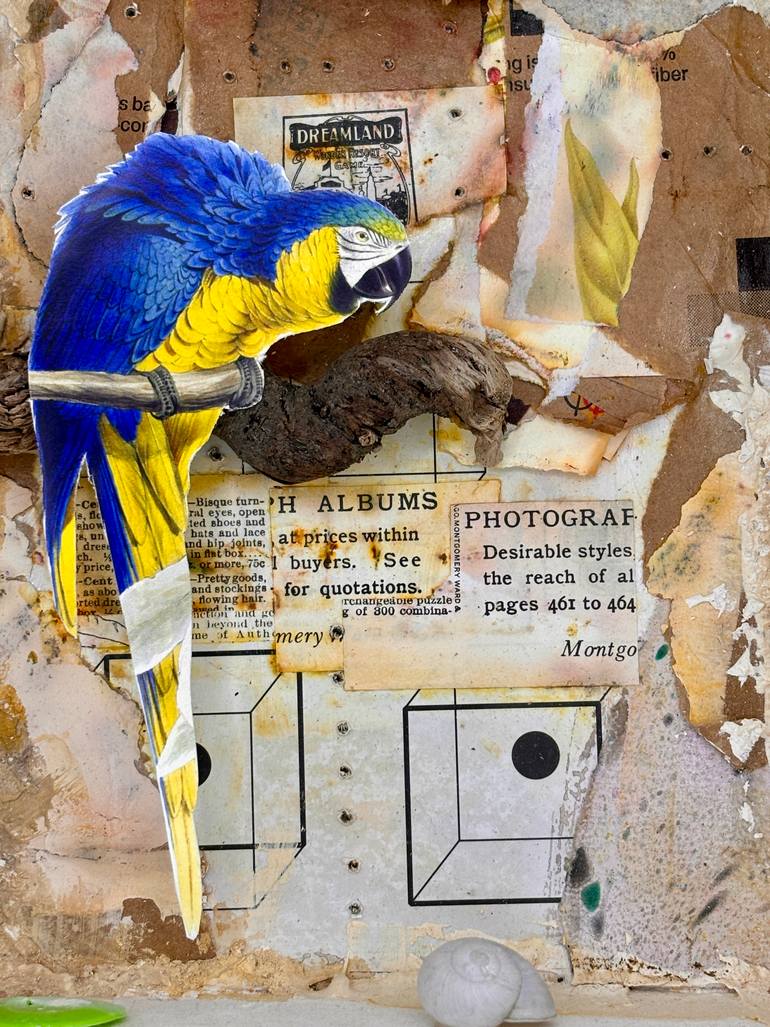 Original Abstract Animal Mixed Media by Ottavia Mchenry