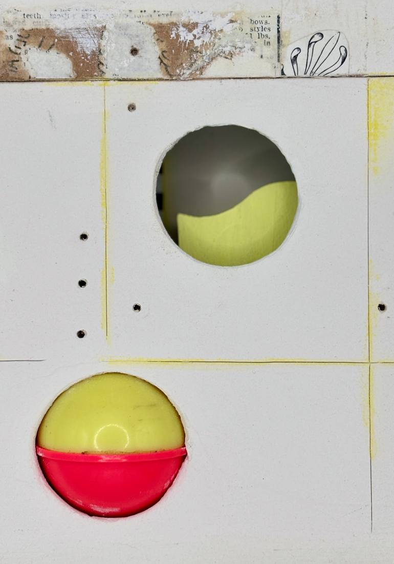Original Geometric Abstract Mixed Media by Ottavia Mchenry
