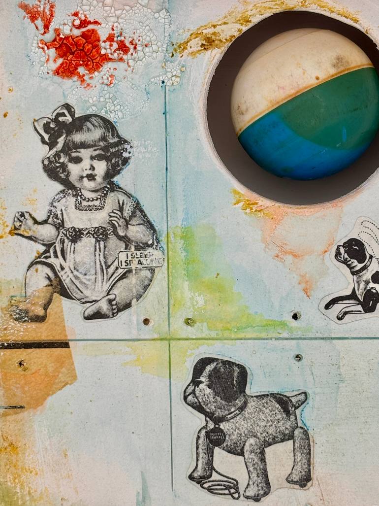 Original Abstract Children Mixed Media by Ottavia Mchenry
