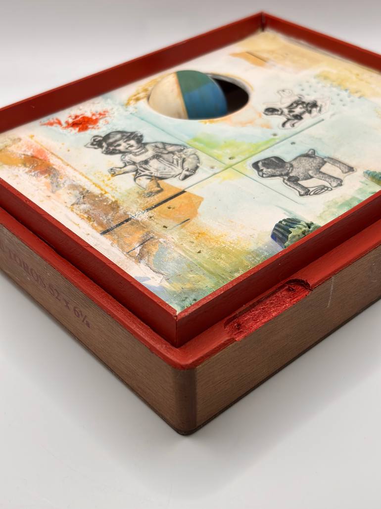 Original Abstract Children Mixed Media by Ottavia Mchenry