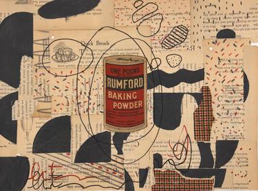 Original Abstract Food & Drink Collage by Ottavia Mchenry