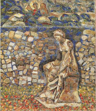 Original Classicism Fantasy Mixed Media by Pelagia Mosaic Art