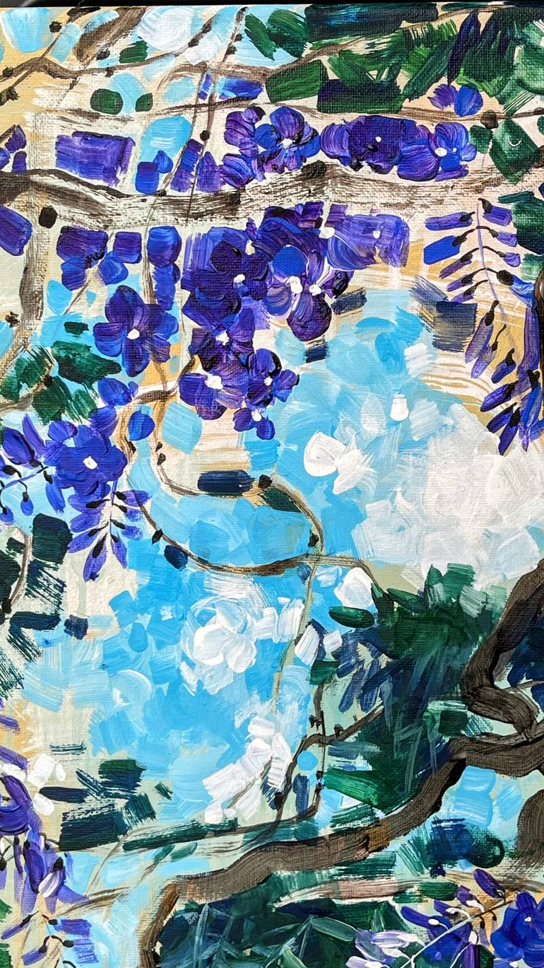 Original Art Deco Abstract Painting by Tina  Ding