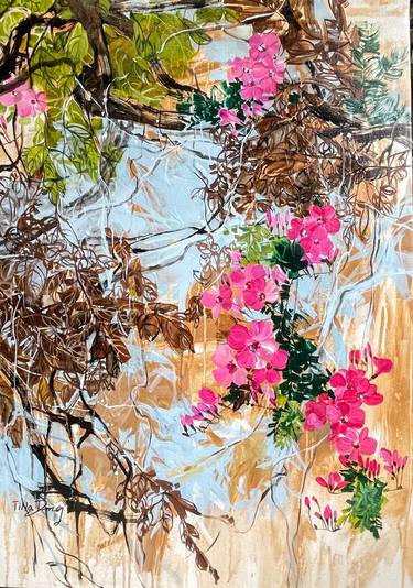 Original Algorithmic Abstract Paintings by Tina  Ding