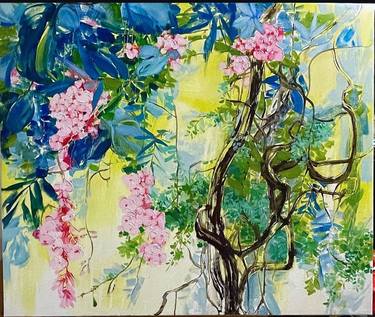 Original Abstract Expressionism Abstract Paintings by Tina  Ding