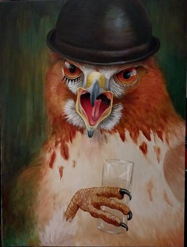 Original Symbolism Animal Paintings by Rotharen Smith