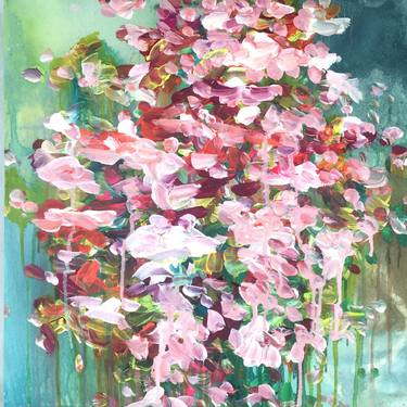 Original Abstract Floral Paintings by Kunstatelier Sonja Blaess GmbH