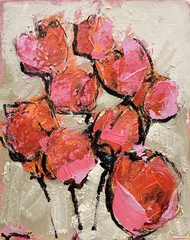 Original Impressionism Floral Mixed Media by Irene Wilkes